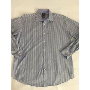 TAILORBYRD Button-Down Golf Dress Shirt XL Blue